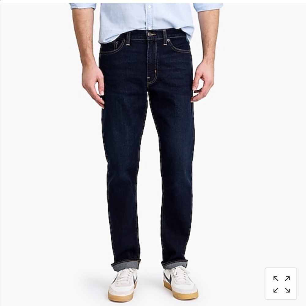 J. Crew Straight-fit flex jean in Walker dark wash